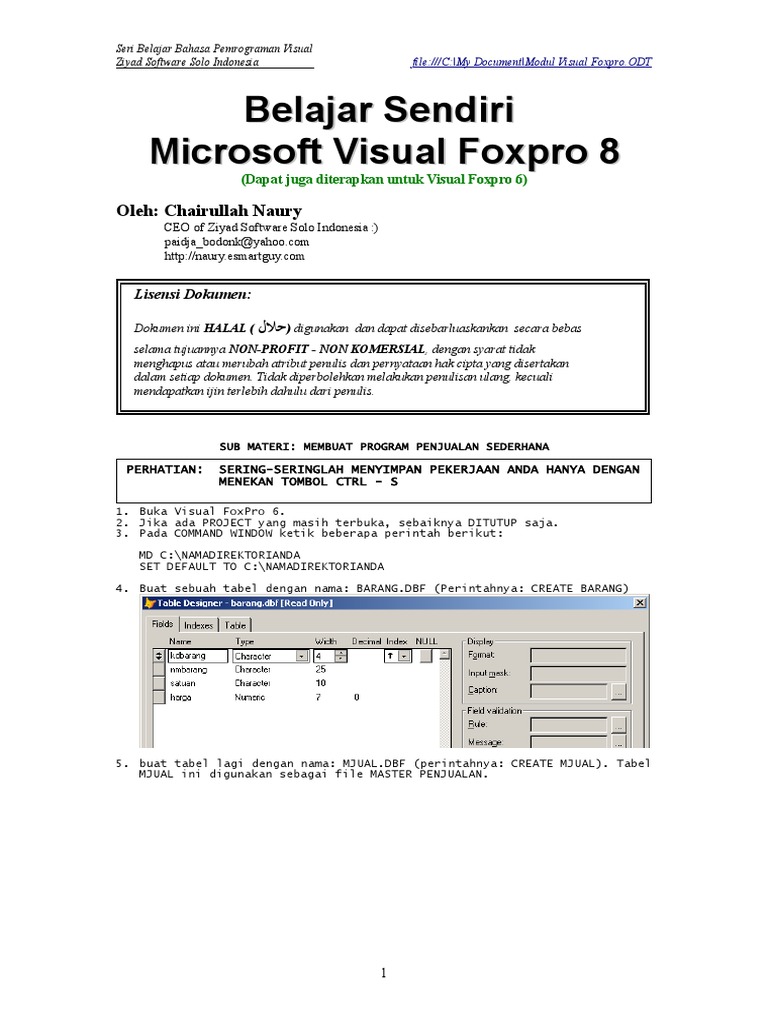PPA Visual Foxpro | PDF | Bisnis | Komputer