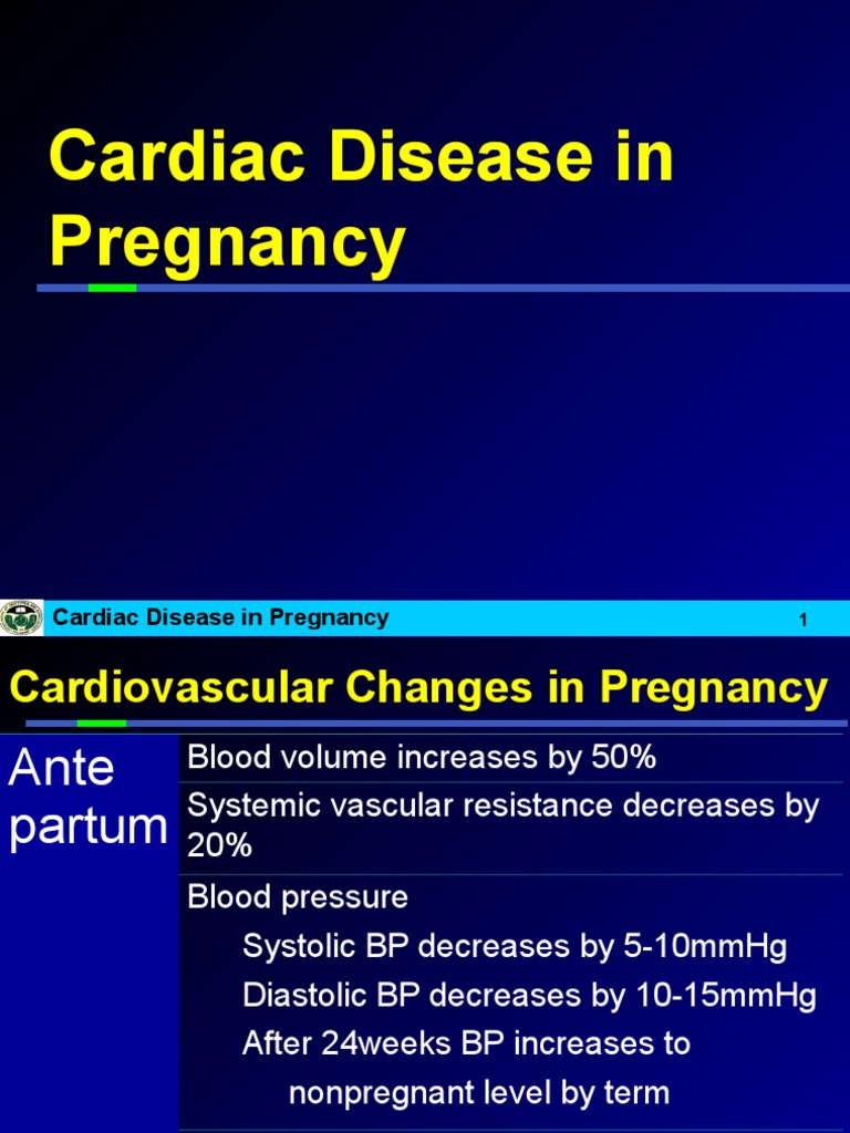 Cardiovascular Changes in Pregnancy | PDF | Heart | Cardiovascular Diseases
