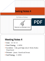Meeting Notes 4
