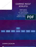 Dampak Masif Korupsi Yang Terjadi Dalam Birokrasi Pemerintahan Indonesia.