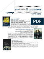 Catálogo de Cine Abril 2016