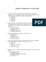 Download Soal Klpk 3 Ruang Lingkup Manajemen Rumah Sakit SPRS D by kia SN306812161 doc pdf