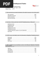 Download CBS News 2016 Battleground Tracker Wisconsin April 2016 by CBS News Politics SN306816518 doc pdf