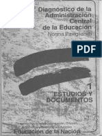 PAVIGLIANITI, Norma (1988) : Diagnóstico de La Administración Central de La Educación