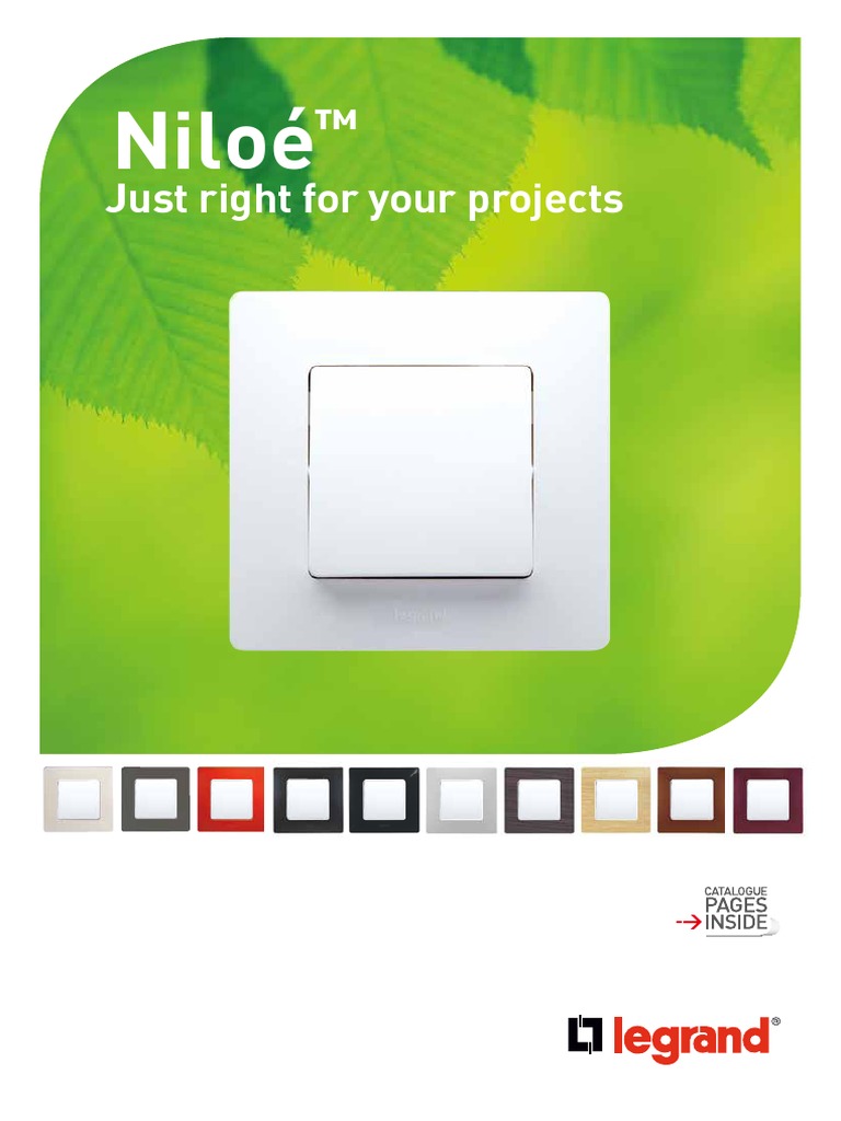 Legrand Niloe Catalogue Electrical Connector Switch