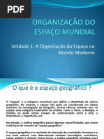  A Organização Do Espaço No Mundo Moderno