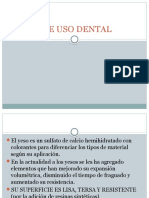 Yesos de Uso Dental