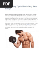 Download Best Body Building Tips in Hindi by Govind SN306826785 doc pdf