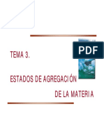 Estados de Agregacion de La Materia.