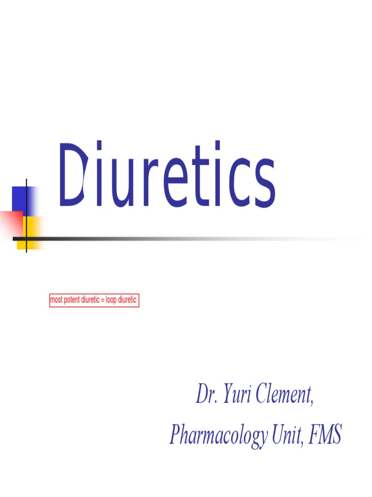 1. Diuretics_lecture (56slides) Heart Failure Drugs
