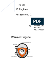 IC Engines Assignment 1: by - Prateek Gauba B12108 ME, 3 Year