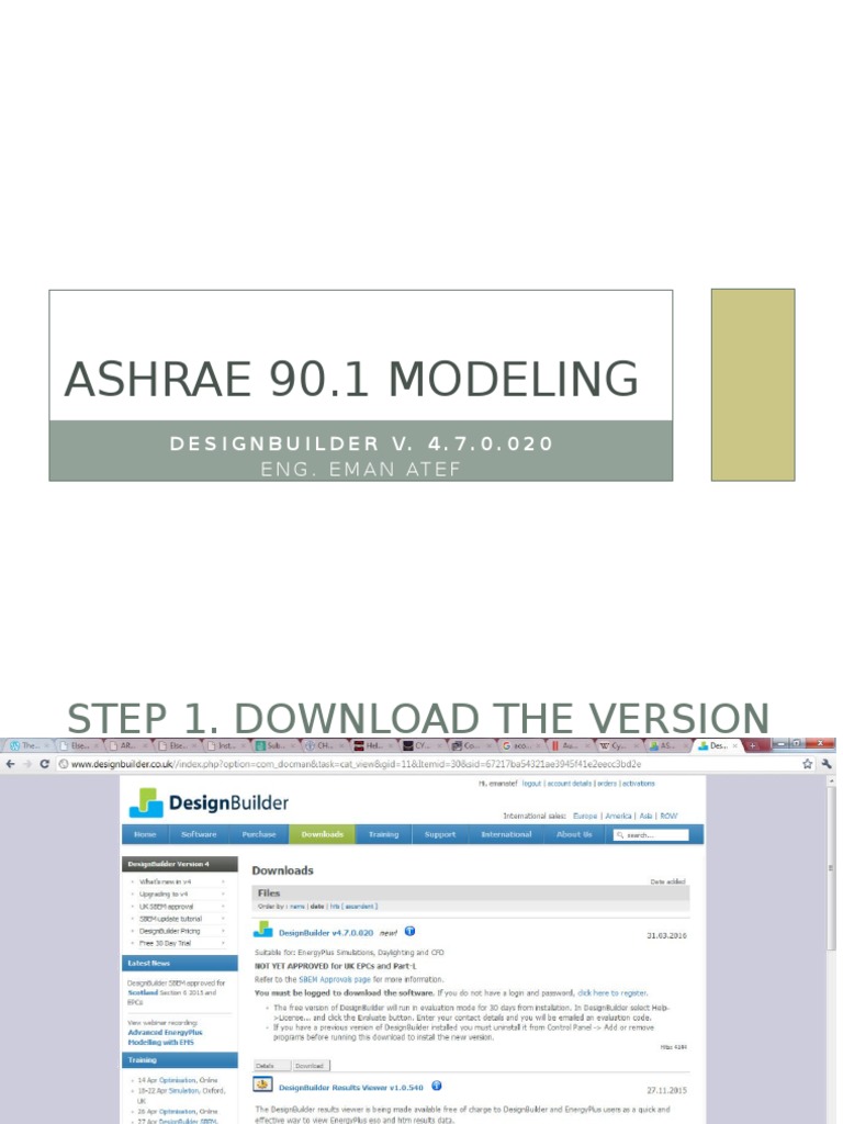 ASHRAE 90.1 Modeling Guide for DesignBuilder | PDF