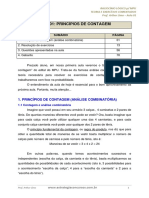 RACIOCÍNIO LÓGICO: PRINCÍPIOS DE CONTAGEM