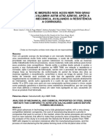 Ensaios de Imersão Nos Aços NBR 7008 Grau