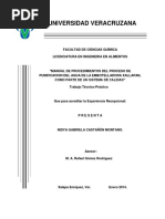 Download MANUAL DE PROCEDIMIENTOS DEL PROCESO DE PURIFICACION DEL AGUA DE LA EMBOTELLADORA XALLAPAN COMO PARTE DE UN SISTEMA DE CALIDA by Jos Luis Remigio Plata SN306847167 doc pdf