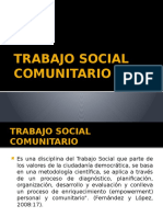 Trabajo social comunitario y desarrollo social