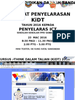 Taklimat KiDT 2016