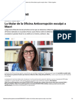 La Titular de La Oficina Anticorrupción Exculpó A Macri - Política Argentina