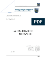 La Calidad de Servicio (2)