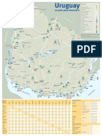 URUGUAY - Mapa Rutero