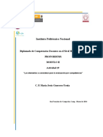 Los Elementos A Considerar para La Evaluación Por Competencias