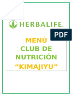 Menu Herbalife