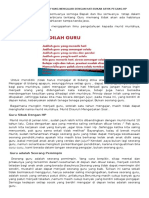 Guru Yang Baik Adalah Guru Yang Mengajar Dengan Hati Bukan Asyik Pegang HP