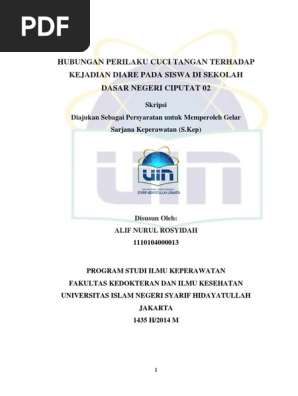 Skripsi Cuci Tangan Pdf
