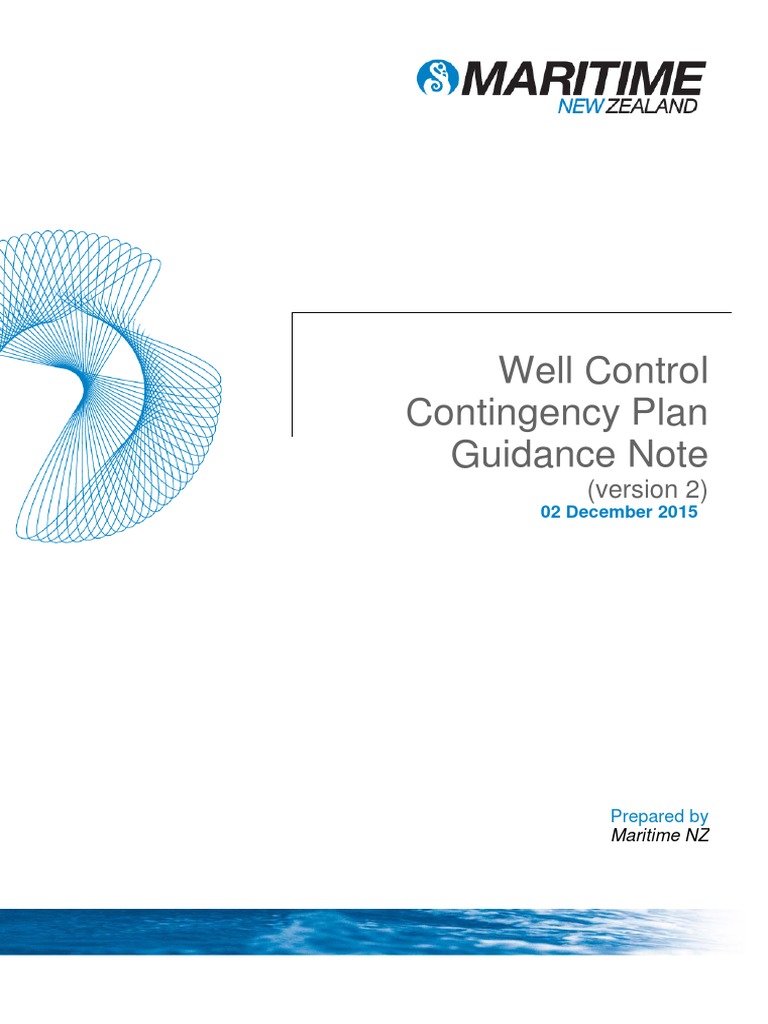 Well Control Contingency Plan Guidance PDF Blowout (Well Drilling) Petroleum Reservoir