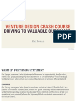 Venture Design Crash Course