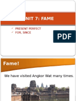 UNIT 7.fame. Present Perfect