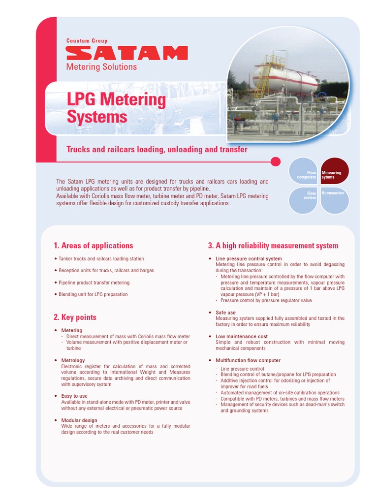 Satam LPG Metering Solutions Overview | PDF | Liquefied Petroleum Gas ...