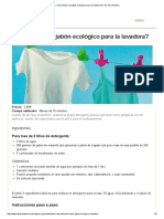 ¿Cómo Hacer Un Jabón Ecológico para La Lavadora - de Otra Manera PDF