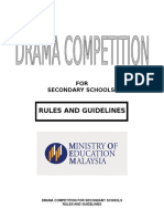 Drama Rules and Regulations