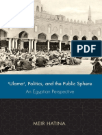 (Utah Series in Turkish and Islamic Stud) Meir Hatina-'Ulama', Politics, and The Public Sphere - An Egyptian Perspective - University of Utah Press (2010)