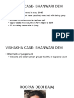 Vishakha Case-Bhanwari Devi: - Dist Court Judgement in Nov 1995