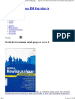 Modul Kewirausahaan Untuk Program Strata 1