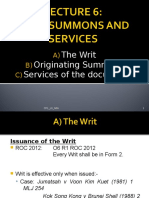 Writ, OS & Services