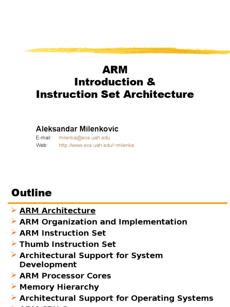 l18 Arm PDF Arm Architecture Instruction Set