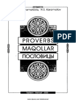 Proverbs. Maqollar. Poslovitsy