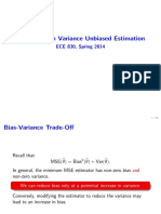 Minimum Variance Unbiased Estimation Techniques