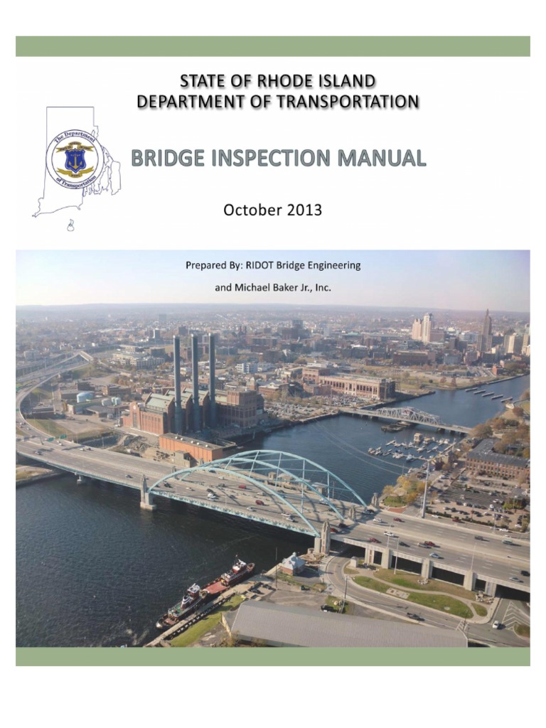 RIDOT Bridge Inspection Manual PDF Quality Assurance Civil