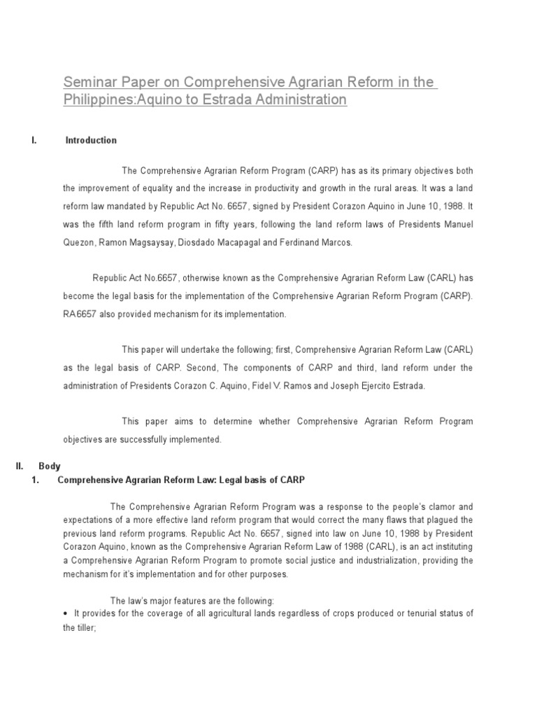 Importance of agrarian reform essay picture