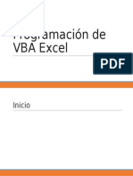 Programación de VBA Excel2