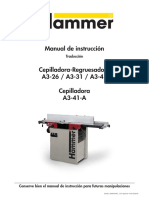 Manual Cepilladora - Regruesadora PDF