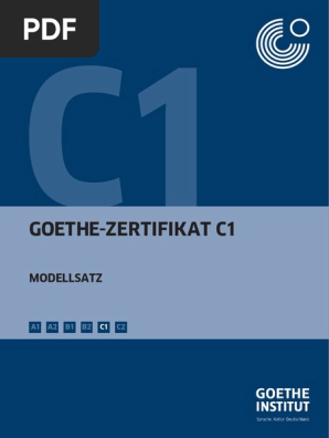 C1 Modellsatz Goethe Institut C1 Prufung Mit Losungen
