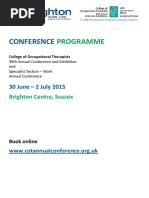 COT - June 2015 - Conference Programme