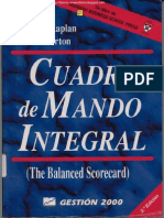 Cuadro de Mando Integral -2da Edicion- Robert Kaplan y David Norton