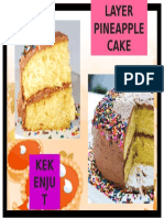 Menu Kad Untuk Cake