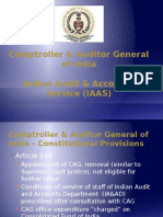 Comptroller & Auditor General of India Indian Audit & Accounts Service (IAAS)